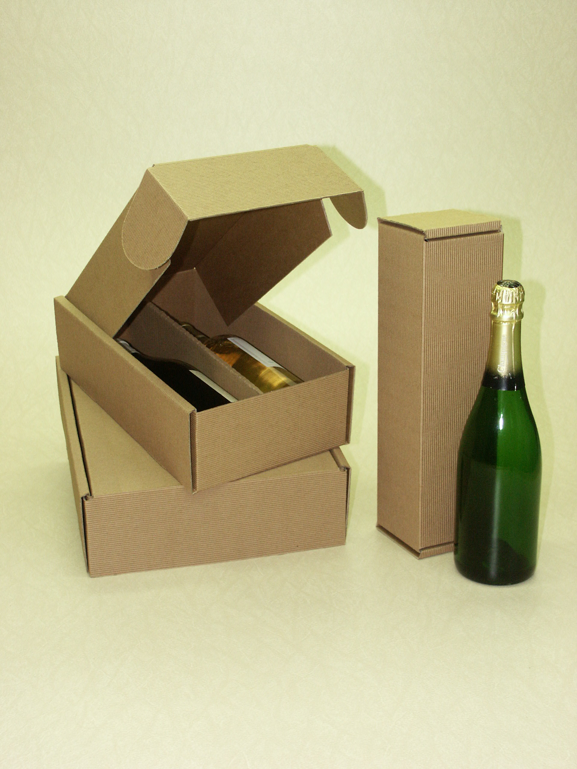 cartons bouteilles à champagne